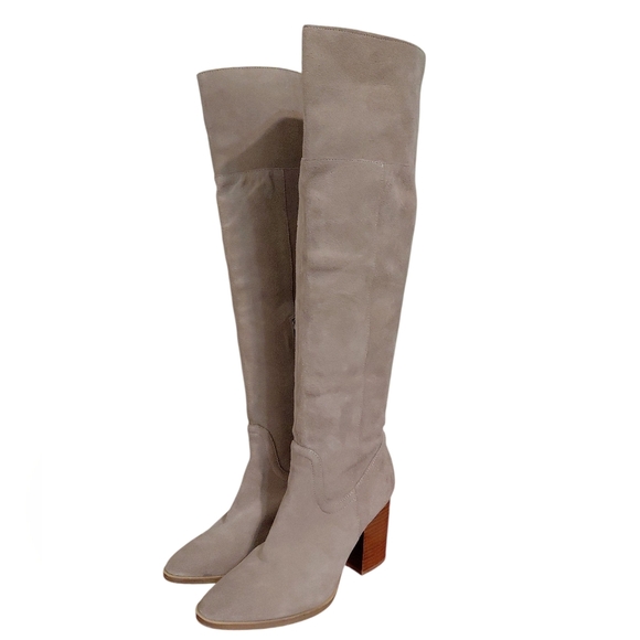 Steve Madden Taupe Suede Over-the-Knee Boots Size 9.5 - Picture 8 of 13